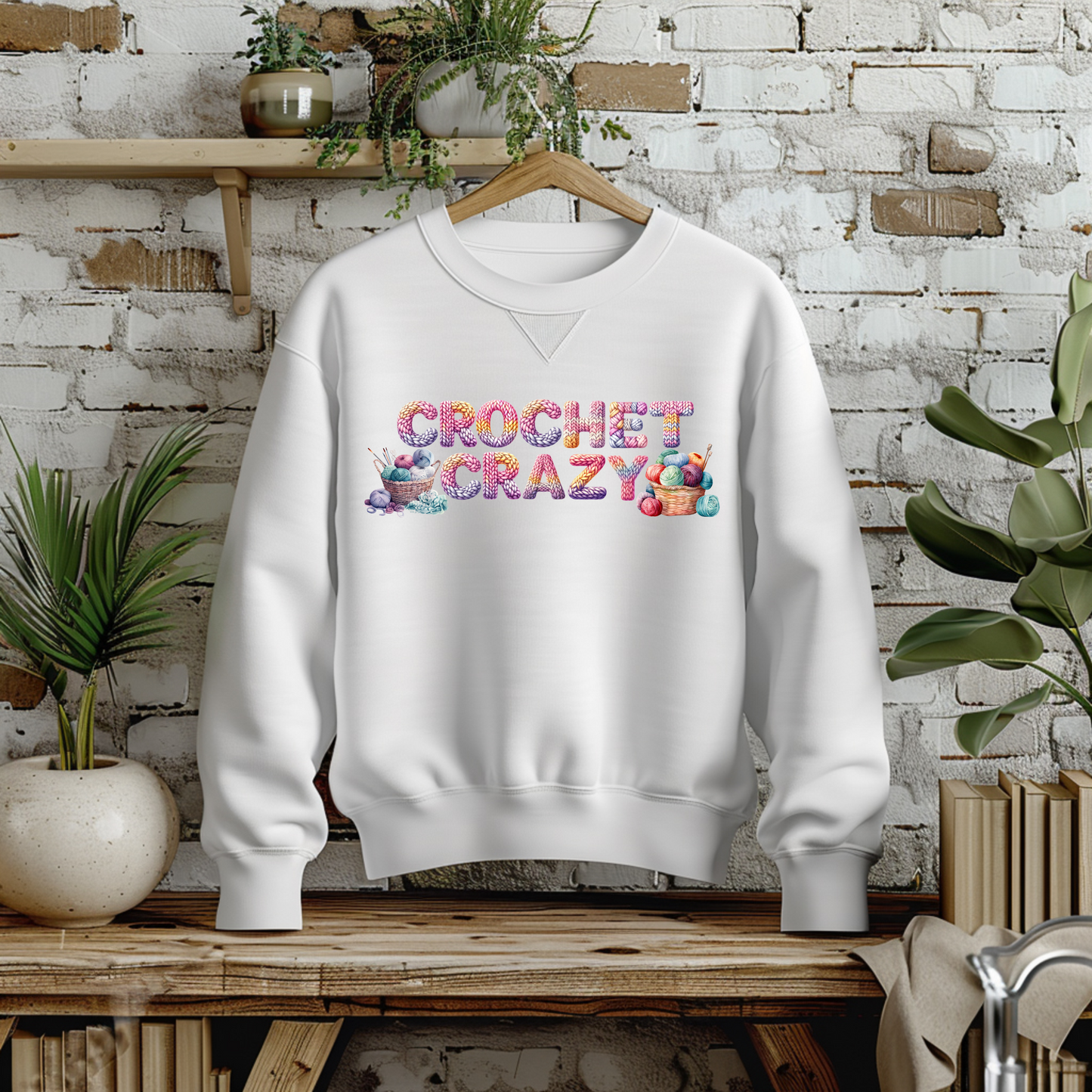 DTF Crochet Crazy Transfer