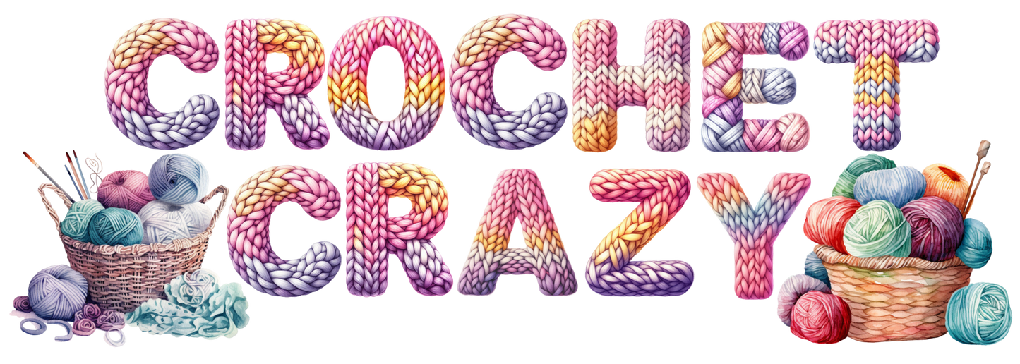 DTF Crochet Crazy Transfer