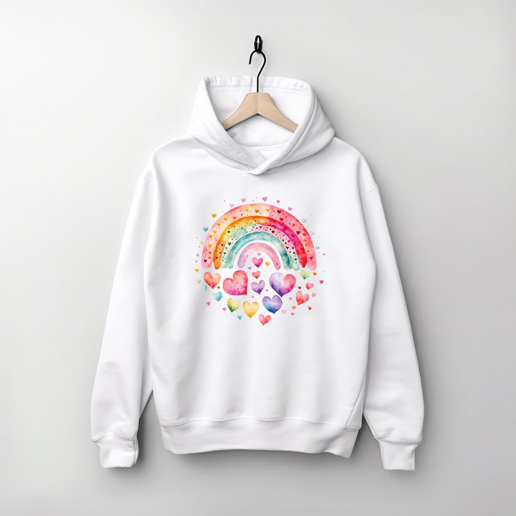 DTF Rainbow & Hearts Transfer