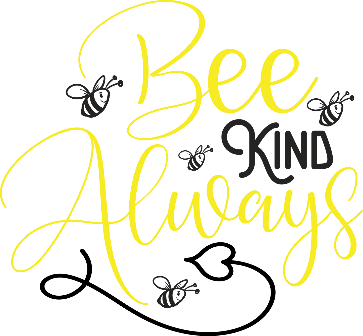 DTF Bee Kind Transfer