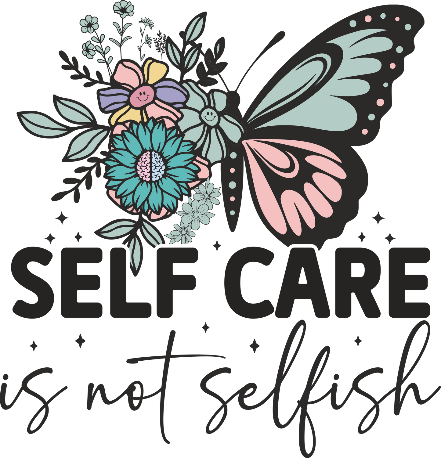 DTF Self Care Butterfly