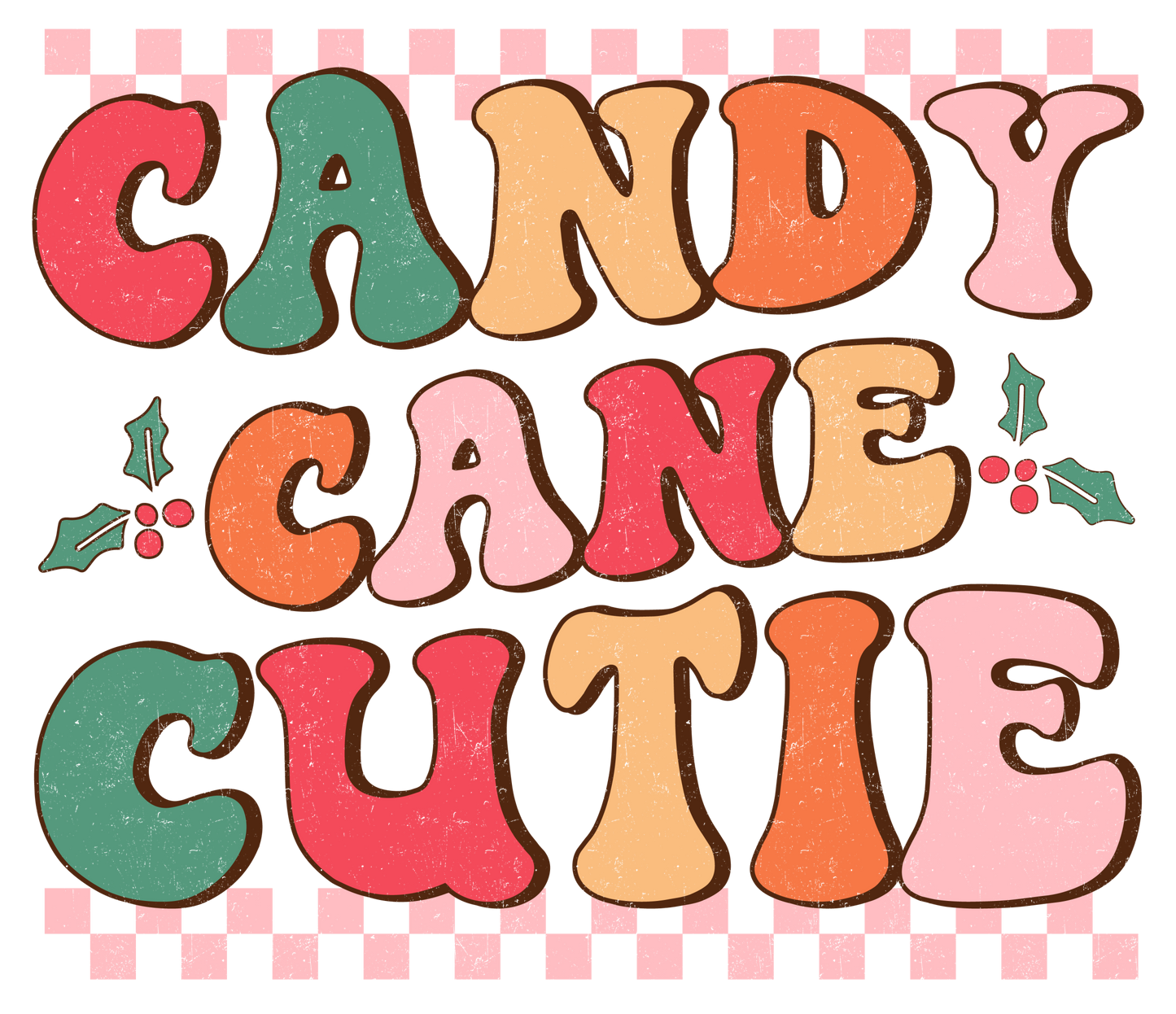 DTF Candy Cane Cutie