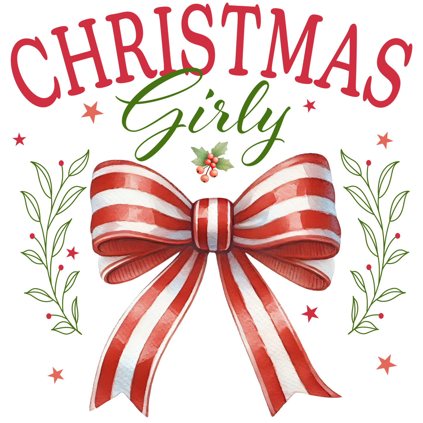DTF Christmas Girly