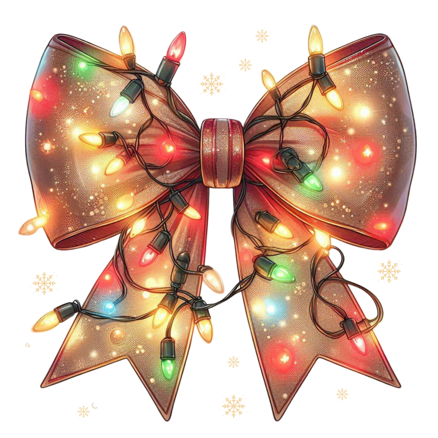 DTF Christmas Bow