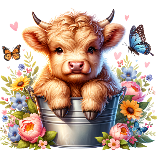 DTF Highland Cow