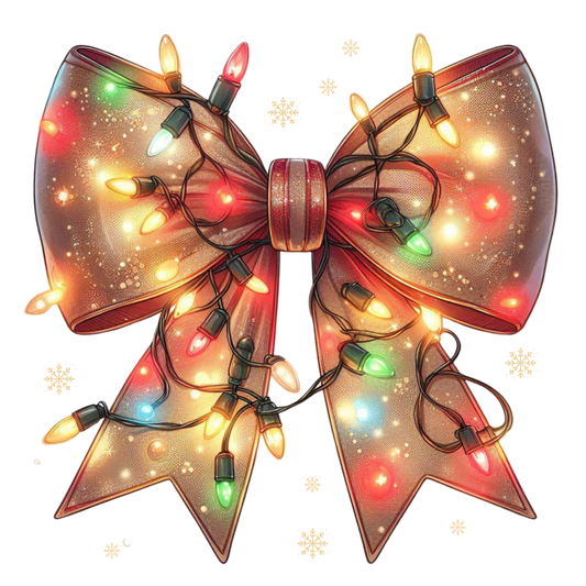 DTF Christmas Bow